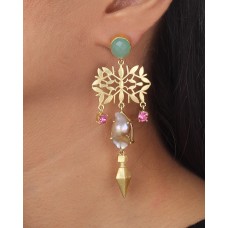 Pearl filigree earrings