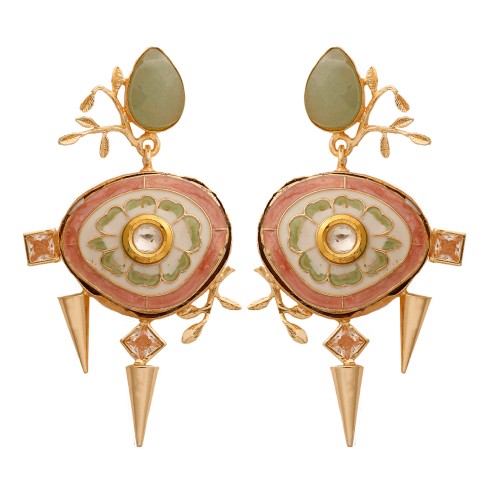 Meenakari delight earrings