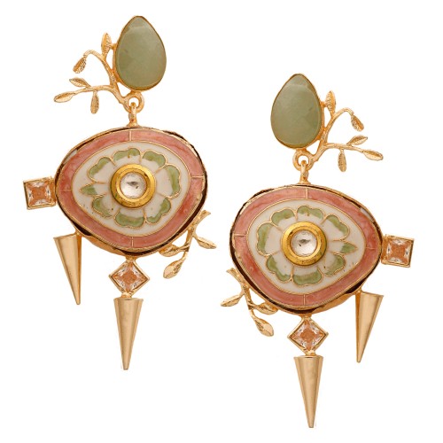 Meenakari delight earrings